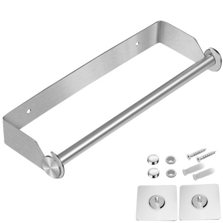 Porte Sopalin Mural Acier Inoxydable Dérouleur Essuie Tout Porte Essuie Tout Mural Auto-adhésif - sans Percage ou à Percer Suppo