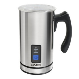 OZAVO Mousseur à Lait Electrique 500W 300 ML Chauffe Vite Mousse Froide ou Mousse Chaude avec Revêtement non-adhésif en Acier In