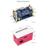 PoE Ethernet/USB HUB Box Compatible Raspberry Pi Zero Series, with PoE/ETH/USB HUB Hat Inside, 802.3af-Compliant, Includes 3X US