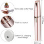 Epilateur Sourcil,Rasoir Électrique Femme,Épilateur Visage Femme Indolore Flawless avec LED et Brosse Rasoir Électrique Recharge