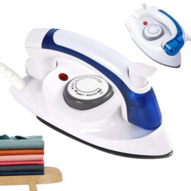 Molbory Mini fer à repasser à vapeur pliable pour voyage, 700 W, avec réglage de la température variable, fer à vapeur portable,