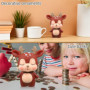 SUPVOX Tirelires CréAtive En Forme De Cerf Pour Enfants - Tirelires Cartoon DéCorative En Plastique - IdéAl Pour Cadeaux D'Anniv