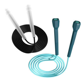 Yicoovey Corde à sauter réglable de 2,8 m, corde à sauter en PVC pour adultes pour garçons et filles, corde à sauter légère, cor