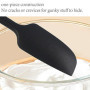 Grande Spatule en Silicone 315℃ Résistant à la Chaleur Maryse Grattoir Flexible et Antiadhésif, Ustensile de Cuisine pour la Cui