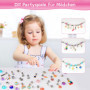 WEVOL Cadeau Fille 5-13 Ans Enfant Jouet Bijoux DIY Charms Bracelet Kit Fabrication Idée Cadeau 5 6 7 8 9 10 11 12 13 Ans Cadeau