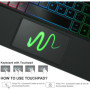 Nanhent Rétroéclairé Clavier Coque pour Lenovo Idea Tab Pro 12.7 Pouces 2025 TB-373FU TB-375FC, Smart Touchpad, AZERTY Français 