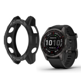HOMTERN Coques pour Garmin Fenix 7S/Fenix 7S Pro et EPIX Pro 42 mm, coque en silicone souple, résistante aux chocs et aux rayure