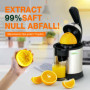 Augosma Presse-agrumes électrique de haute qualité, adapté aux oranges, citrons et pamplemousses, acier inoxydable brossé, facil