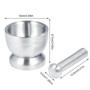 Mortier en acier inoxydable avec pilon de qualité alimentaire Pestle and Mortar - Diamètre : 10 cm