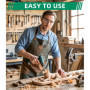Jeu de Outils de Sculpture sur Bois pour Dremel, 5 Pièces Différents Mèches de Sculpture sur Bois avec Tige de 1/8 pouces pouces