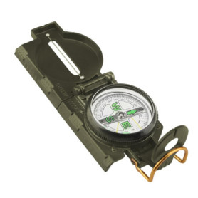 Boussole randonnée, Boussole Militaire, matériau en Alliage d'aluminium, Convient pour la Chasse, la randonnée et Les activités 