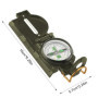 Boussole randonnée, Boussole Militaire, matériau en Alliage d'aluminium, Convient pour la Chasse, la randonnée et Les activités 