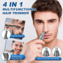 Brencco Tondeuse Nez Homme, 4 en 1 Tondeuse Nez Oreilles Homme Femme IPX7, USB Rechargeable Pour Affronter Oreilles Barbe Sourci
