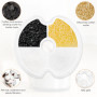 Dunkwckore 4 Pieces Filtre Fontaine Eau Chat, Cat Filtres de Rechange de Fontaine d'animal Familier pour Fontaine de Chat 2L & 2