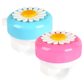 Cloche de Vélo Filles,2 PCS Sonnette Vélo Enfant Cloches de Vélo à Fleurs Sonnette de Vélo de Montagne Jolies Cloches pour Tout-