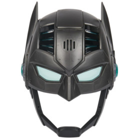 DC Comics Masque de Batman armure Up avec visière, plus de 15 sons et phrases, lumineux, piles incluses, costume de super héros,