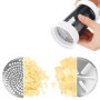 Trancheuse Râpe à Fromage Rotative en Acier Inoxydable Moulin à Râpe Fromage Disque de Coupe avec 2 Lame Tranchante ​Interchange