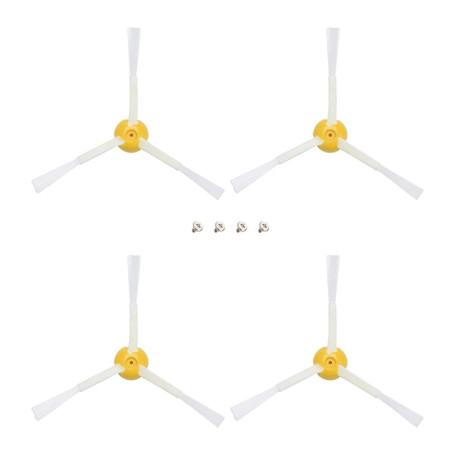 Lamkrtlp Pack de 4 Brosse latérale pour irobot Roomba Série 500 600 700
