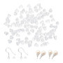 300 Pièces de bouchons d'oreille en silicone transparent, Bouchon pour Boucle d'oreille Transparent,boucles de sécurité pour bou