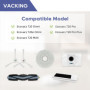 VACKING Pièces de rechange compatibles avec Ecovacs Deebot T20 Omni / T20e Omni Accessoires, 1 brosse principale, 2 filtres HEPA