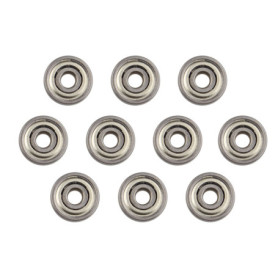 HALJIA Roulement à billes en métal blindé pour imprimante 3D - Voitures camions - 4 mm x 13 mm x 5 mm - Accessoire - 10 pièces -