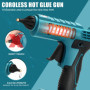 Ecarke Pistolet à colle sans fil pour batterie au lithium Ma Kita 18 V Pistolet à colle chaude sans fil Idéal pour les réparatio