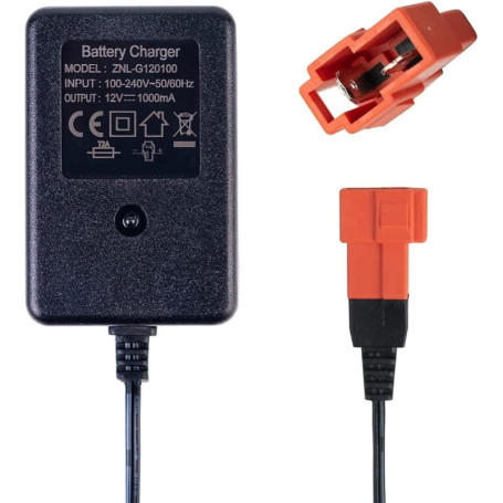 Chargeur de Batterie 12 Volts pour Jouets à roulettes Chargeur de Voiture à roulettes 12 Volts pour Enfants, Adaptateur de Batte