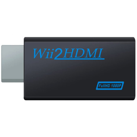 Adaptateur wii hdmi Convertisseur vidéo Full HD 1080P/720P avec Un Port et Une Sortie Audio de 3,5 mm pour Nintendo Wii Jeux Wii