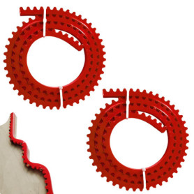 Règle courbe de 2 m pour fraisage de profilés, gabarit de fraisage flexible, défonceuse, bandes de profilage pour le travail du 