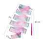 Ruban Danse, 2m Rubans Danse Scintillant Ruban de Gymnastique, Ruban de Gymnastique Rythmique pour Enfants Filles Danse Artistiq