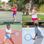 2 en 1 Raquette de Tennis et Badminton pour Enfants avec 6 Balles - Adaptée aux Sports d'Intérieur et d'Extérieur
