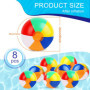 LWMTT 8 Pièces Ballons de Plage, Ballon Gonflable Piscine, Ballon de Plage Gonflable pour Enfants Adultes Ballon Piscine pour Fê