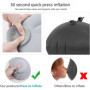 Coussin gonflable de camping de compression, oreiller gonflable ultra léger, coussin de soutien de cou lombaire ultra-léger pour