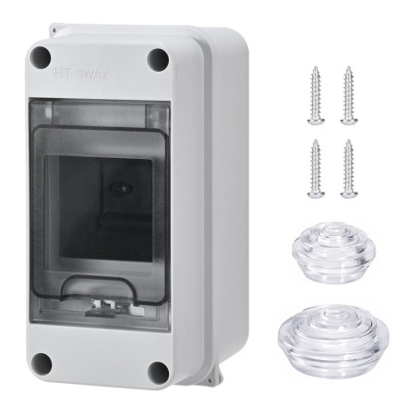 Szaboviktoria coffret electrique etanche Avec 3 Modules, Cache Tableau Electrique, boitier etanche exterieur, boitier de distrib
