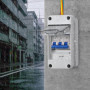 Szaboviktoria coffret electrique etanche Avec 3 Modules, Cache Tableau Electrique, boitier etanche exterieur, boitier de distrib