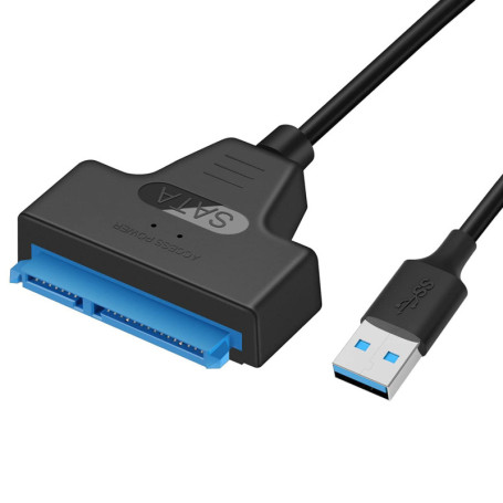 Cable sata to usb Adaptateur usb sata Compatible avec les disques durs externes et internes Adaptateur SSD/HDD 2,5 pouces Compat