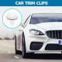 Ensemble de 50 clips de garniture de voiture avec design à coussin en mousse - Pinces pour voiture