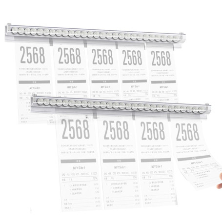Porte Bons Commande Restaurant, Support Bon, 2 Pièces Billes Pince Porte Fiches Porte Ticket Commande Montage Mural 30cm, Comman