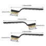 Mini Brosse Métallique, 3 Pcs Brosses Métalliques, Brosse Acier Inoxydable, Brosse de Nettoyage de Fil pour Évier, Soudure, Nett
