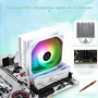 Thermalright Assassin X120 SE argb White CPU Air Cooler, 4 Heat Pipes, TL - C12cw - S PWM mute Fan CPU Cooler with S - fdb Beari