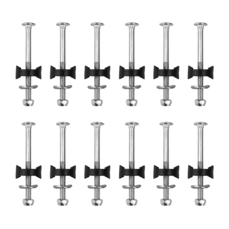 HASLED 12 Pièces Vis de Trampoline, Set de Vis de Trampoline pour Enfants, Accessoires Trampoline en Acier Galvanisé, Adapté au 