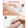 Rasoir Electrique Femme,3-In-1 Tondeuse Femme Intime,Epilateur Visage Femme avec Affichage LED de Batterie,Sec et Humide IPX7,po