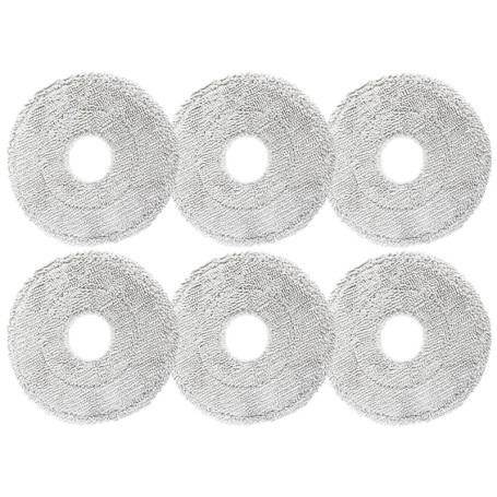 HUAREW Lot de 6 chiffons de rechange pour robot aspirateur Dreame L10 Ultra L10s Pro L10s Ultra L10 Prime L20 Ultra Xiaomi X10+,