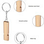 Sifflet, 2 Pcs Sifflet de Survie, Sifflet d'urgence, Double Tubes Métal Sifflet Secours, pour L'école Gym, Camping en Plein Air,