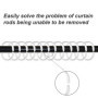 Anneaux pour Rideaux de Douche, 24 Pcs Anneaux de Douche en Plastique, C Crochets de Rideaux, pour Rideau de Fenêtre