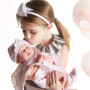 JC TOYS Berenguer - 18053 Poupon réaliste petite fille - tenue rose en tricot avec couverture - 20.57x37.08x18.29 cm