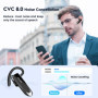 New Bee Oreillette Bluetooth V5.0 Main Libre avec Technologie de Capture de Voix Claire - Kit Invisible pour iPhone Samsung Huaw