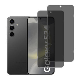 YIFNTANG [2 Pièces] Verre Trempé Anti-espion pour Samsung Galaxy S24 5G,9H Dureté, Anti Rayures,Sans Bulles,Privacy Protection D