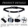 Ceinture Porte-Dossard pour Marathon Triathlon Ceintures,Entièrement Ajustable et Fonctionnel,pour Numéro de Participant de Cour