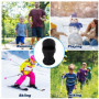 SEFIRST 5 Pcs Cagoule Enfants, Masque de Ski, Cagoule Moto Balaclava Hiver Tour de Cou Enfants Coupe, Protection UV, Charpe de C